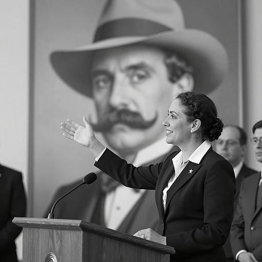 Vintage Portrait: Man and Woman Interaction