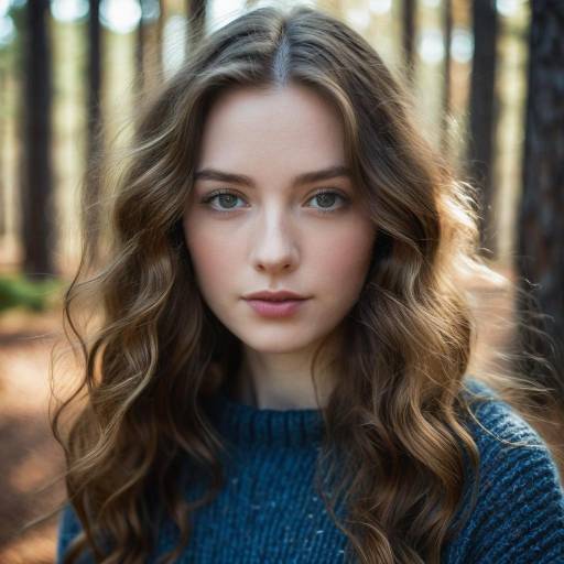 Close-Up Portrait of a Young Woman