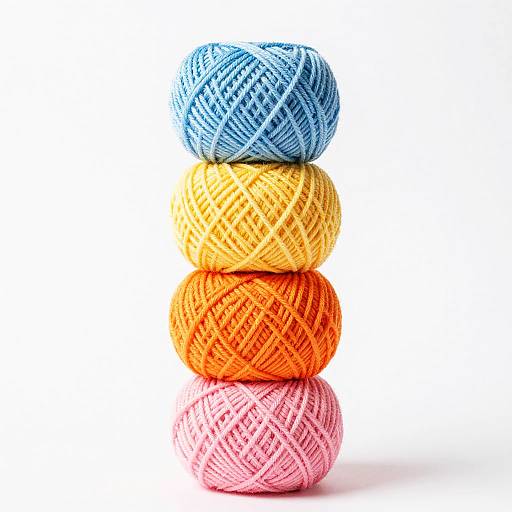 Colorful Stacked Yarn Balls