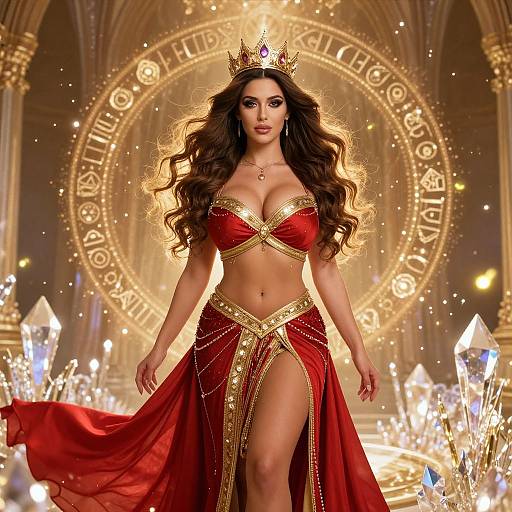 Regal Enchantress in Magical Realm