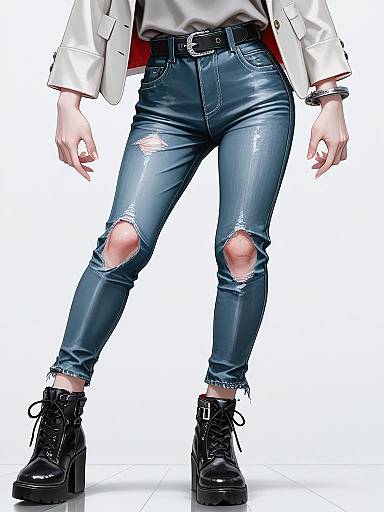 Stylish Woman in Casual Contemporary Fashion