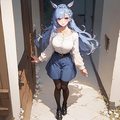 Anime Horse Girl in Casual Outfit