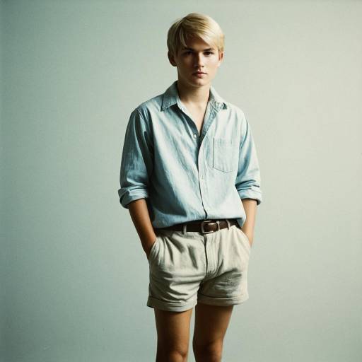 1960s Vintage Boy in Misty Outfit