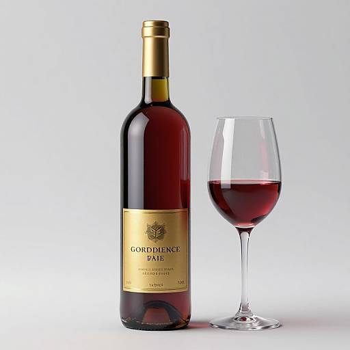 Ultra-Detailed Designer Bottle and Wine