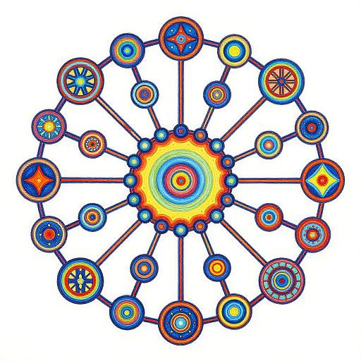 Vibrant Genetic Code Bio-Art