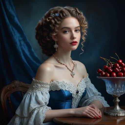 Elegant Baroque Portrait of a Young Woman