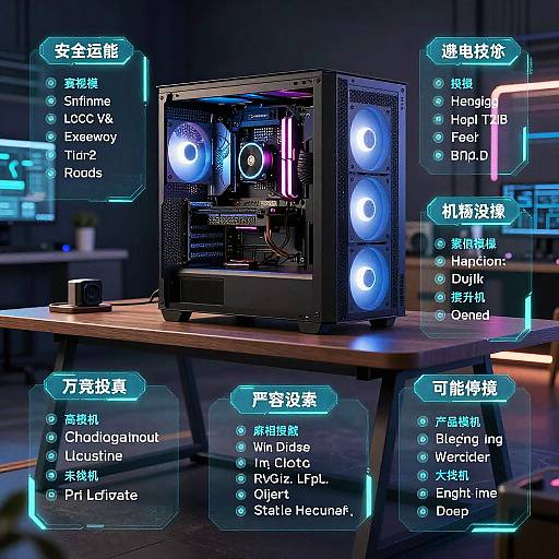 Futuristic Stable Diffusion PC Infographic