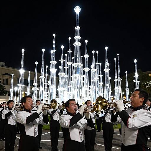 Glass Band Creating Crystalline Symphonies