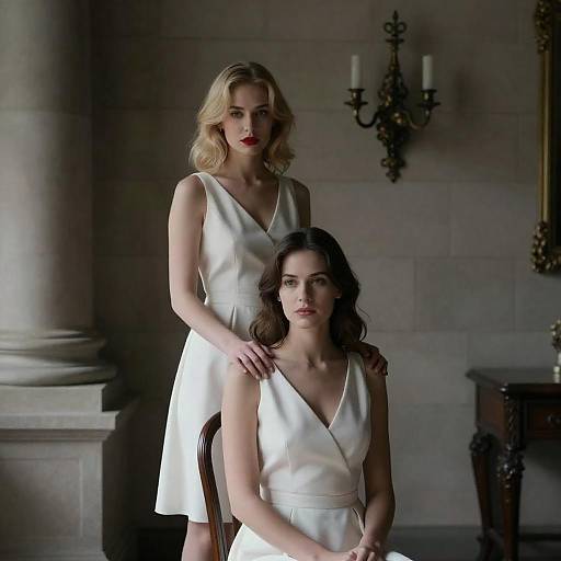 Intimate Moment Between Two Women