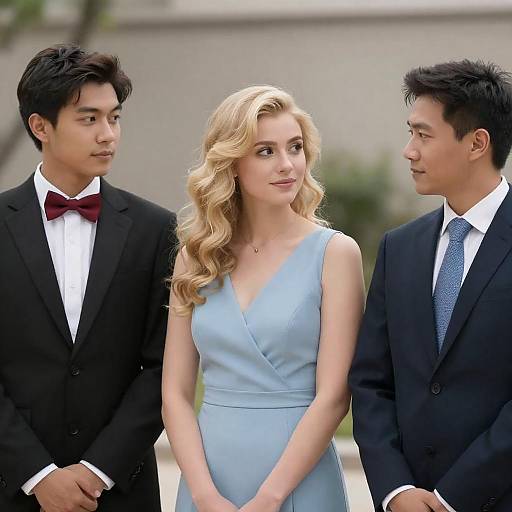 Candid Family Portrait with Gentle Expressions