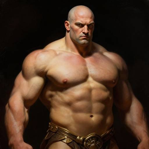 Muscular Greek Titan Portrait