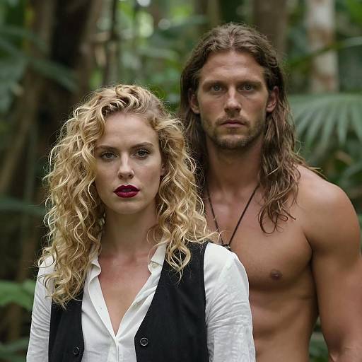 Jungle Portrait of Two Adventurers