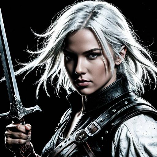 Fierce Woman Warrior with Sword