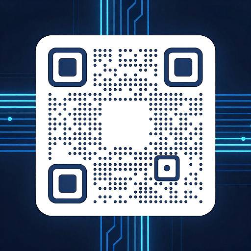 Futuristic QR Placeholder Interface