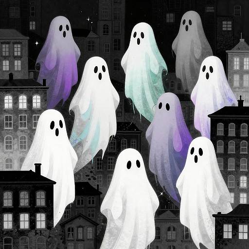 Chromatic Ghosts Reviving Monochrome Cities