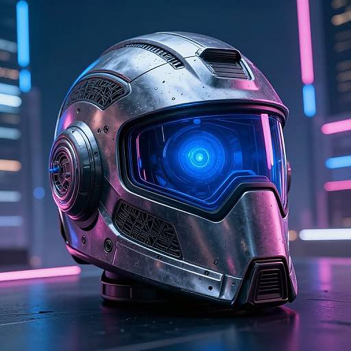Futuristic Sci-Fi Helmet Design