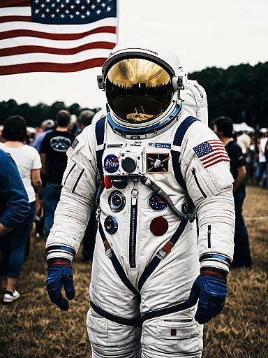 Astronaut at a Space Festival