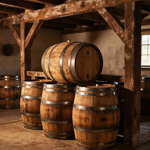 Rustic Timber-Framed Stable Scene