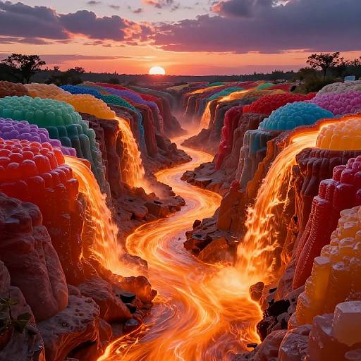 Molten Jam Rivers in Candy Canyon