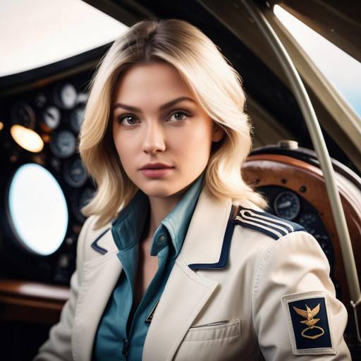 Stunning Portrait of a Young Female Pilot Stunning Portrait of a Young Female Pilot