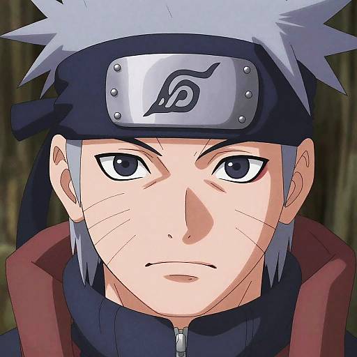 Kakashi Scarred Ninja Portrait