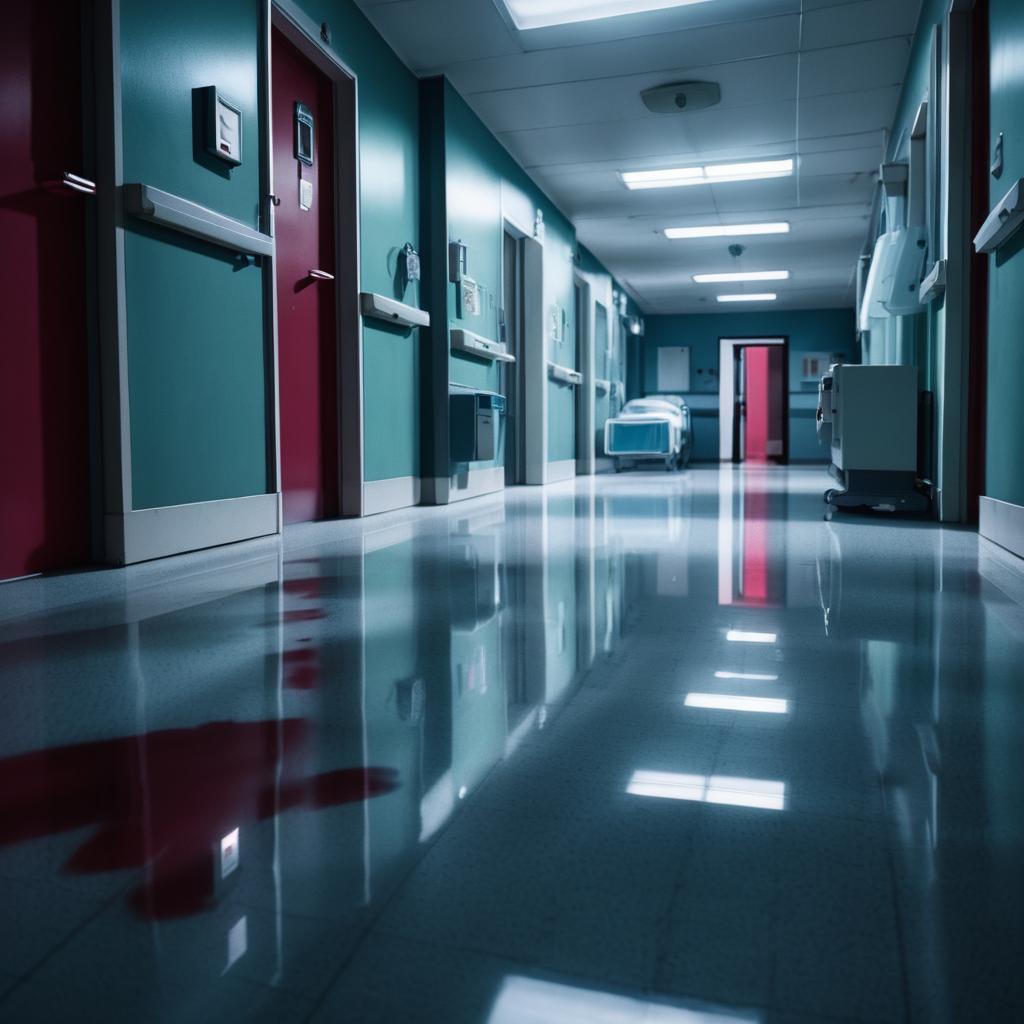  eerie Moonlit Hospital Ward Scene