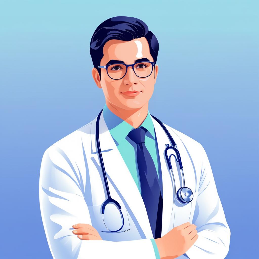 Illustration of a Charismatic Doctor