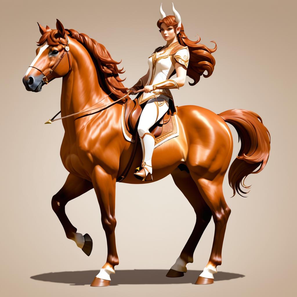 Highly Detailed Chestnut Brown Centaur Design