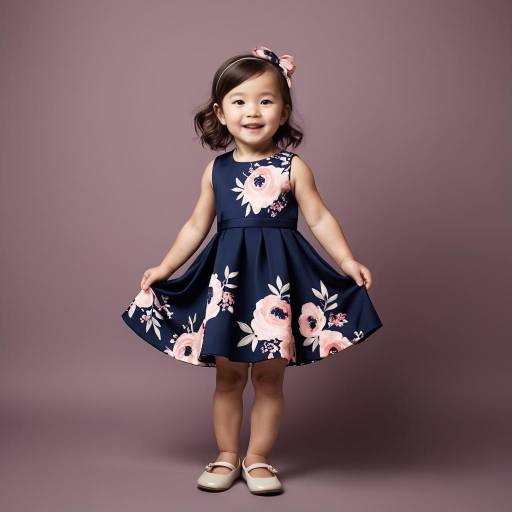 High Fashion Toddler in Floral Elegance