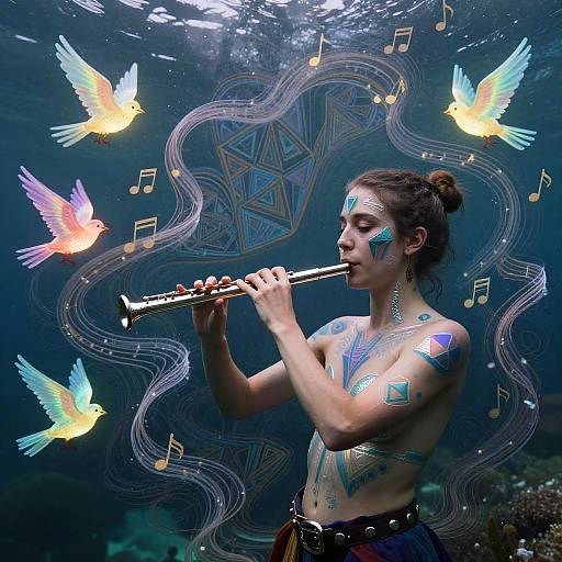 Iridescent Flute: Psychedelic Ocean of Self
