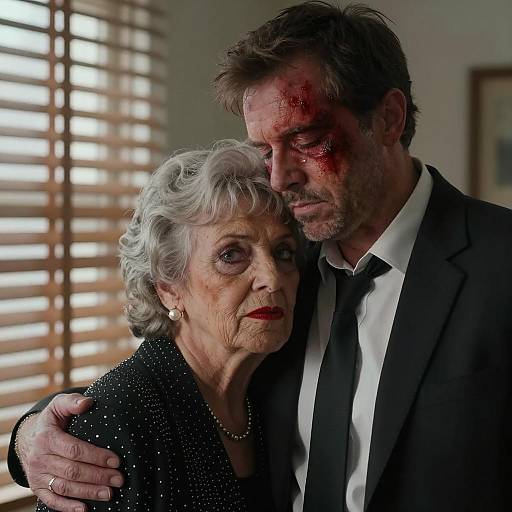 Contrasting Portrait of Resilience and Struggle