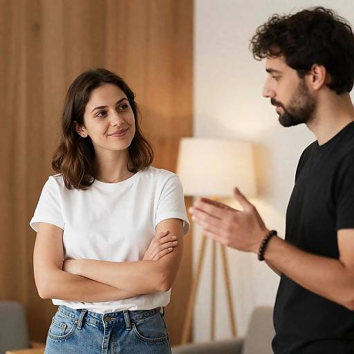 Candid Moment in a Cozy Room