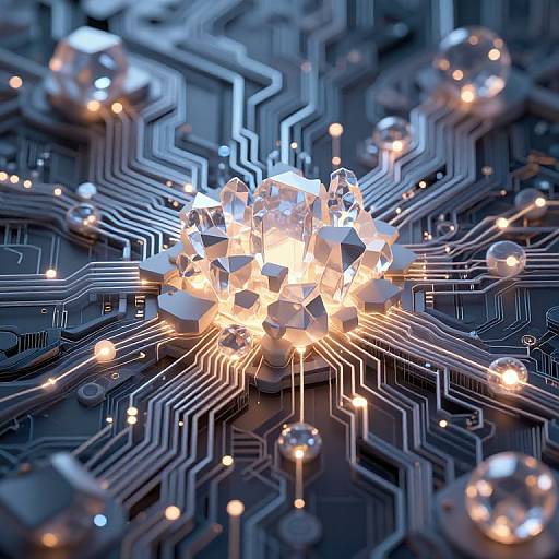 Abstract AI Sculptures in Neural Matrix