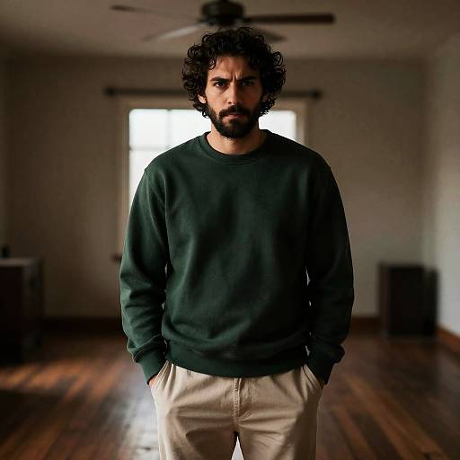 Intense Portrait of a Young Man