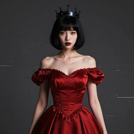 Gothic Princess in Glitch Art