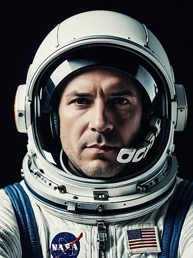 Astronaut Close-Up Portrait