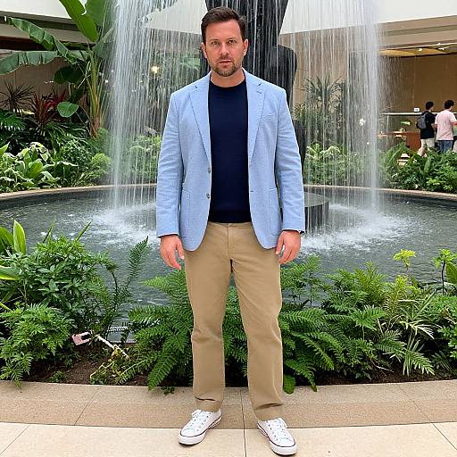 Man in Casual Chic Atrium Style