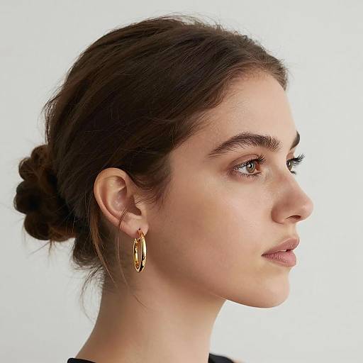 Profile Portrait of a Stylish Woman