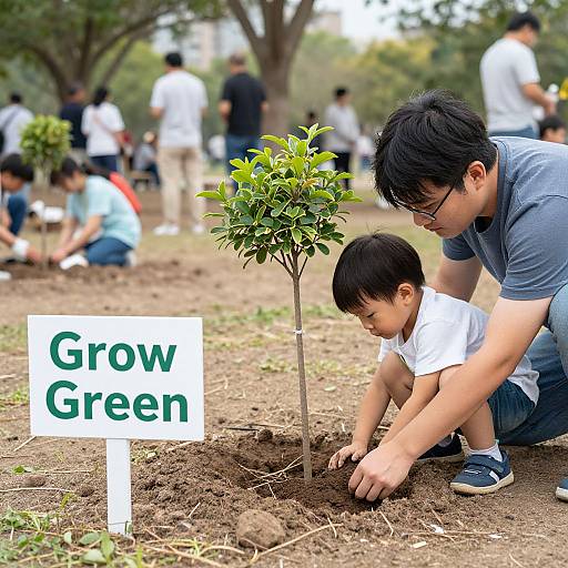 Intergenerational Tree Planting for Sustainability