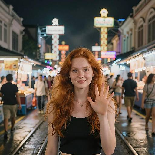 Realistic Street Photography in Jakarta's Night Market