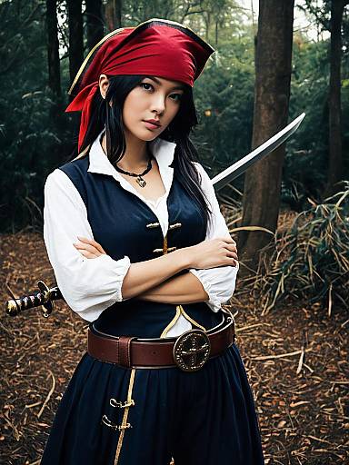 Realistic Sexy Kaname Buccaneer Cosplay Photo