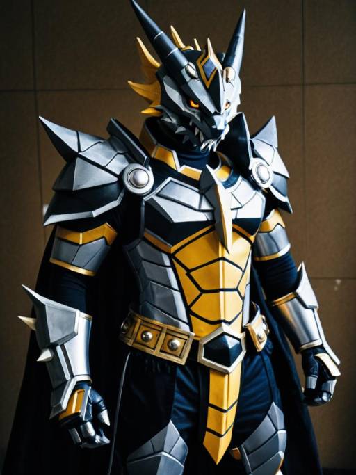 Realistic BlackWarGreymon Cosplay Photo