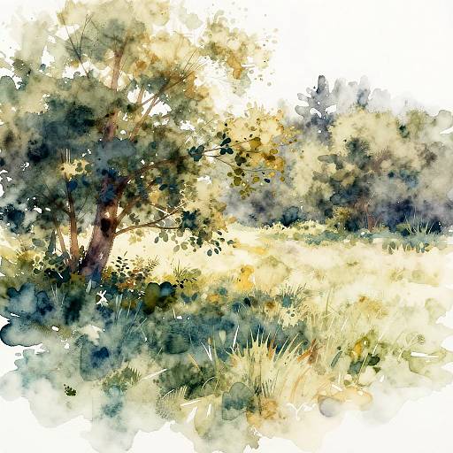 Watercolor Nature Photo Transformation