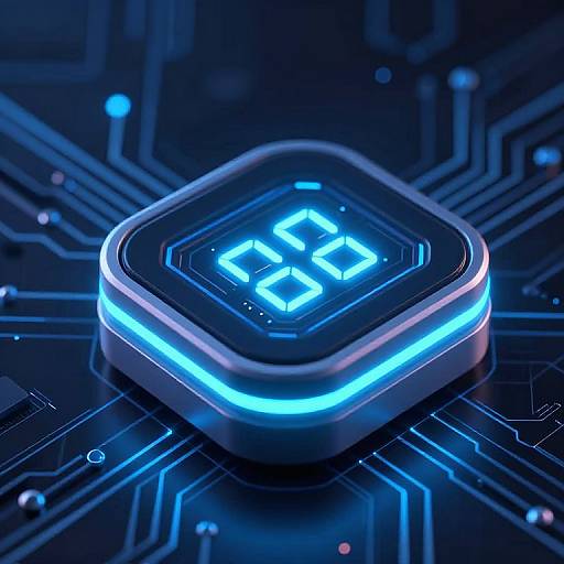 Futuristic LED Pillbox with Neon Glow