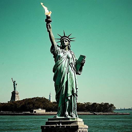 Lady Liberty in Green Dress