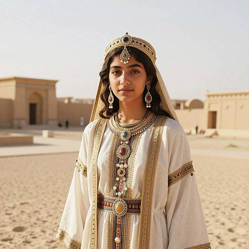 Assyrian Girl in Ancient Mesopotamia