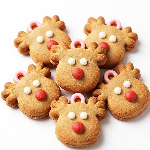 Reindeer Shaped Christmas Cookies