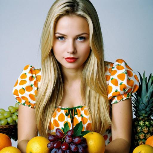 Whimsical Fruit Fancy Dress Portrait