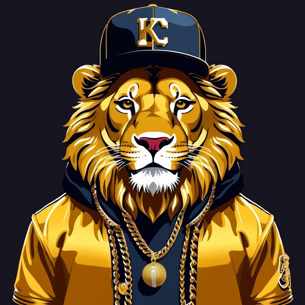 Lion Rapper: Urban Style Animal Art