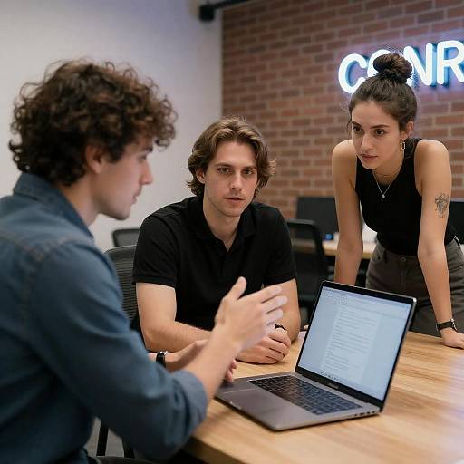 Team Meeting in Modern Office